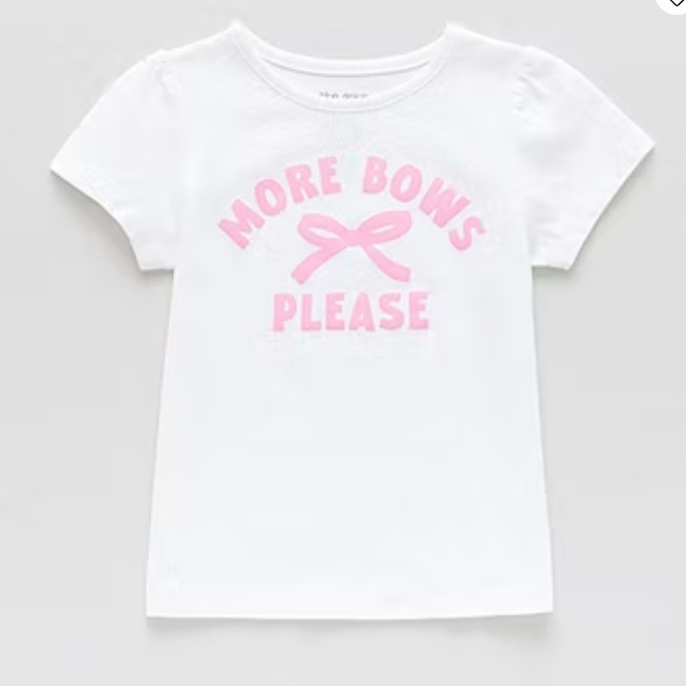 Girls Size 4T 5T Top Toddler More Bows Please Coquette‎ Whimsy Love Fancy NWT